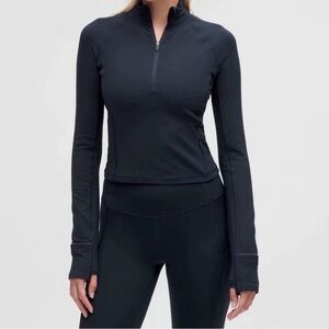 7-17 NWT Size XS/4 Lululemon It'S Rulu Run Cropped Half Zip TRNV